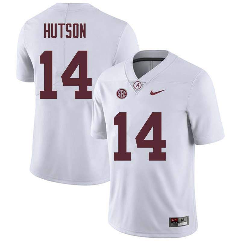 Men #14 Don Hutson Alabama Crimson Tide College Football Jerseys Sale-White